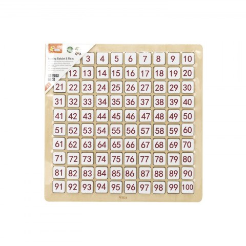 Viga 44510 Tabliczka edukacyjna - matematyka i alfabet