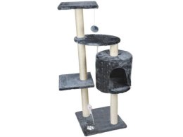 Drzewko dla kota 110cm szaro-białe