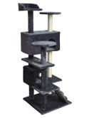 Drzewko dla kota 120cm szaro-białe