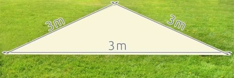 Żagiel przeciwsłoneczny 3x3x3m beżowy