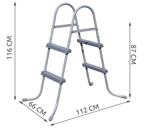 Drabinka do basenu 84cm - BESTWAY 58430