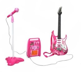 Gitara + mikrofon + wzmacniacz róż G4709