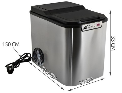 Kostkarka do lodu Malatec K5537 srebrny/szary 120 W
