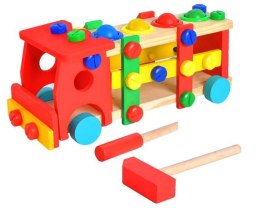 Ciężarówka edukacyjna drewniana
