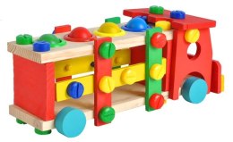 Ciężarówka edukacyjna drewniana
