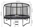 Trampolina ogrodowa 366cm HQ - wew. siatka