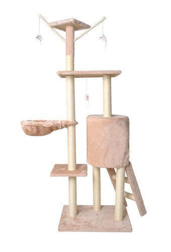 Drzewko dla kota 138cm beżowe