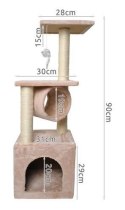 Drzewko dla kota 90cm beżowe