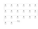 Girlanda - lampki LED na batrerie 20szt.
