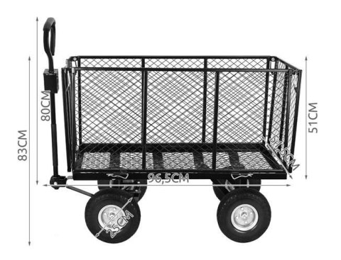 Wózek ogrodowy koła PU WO-9040 MALATEC