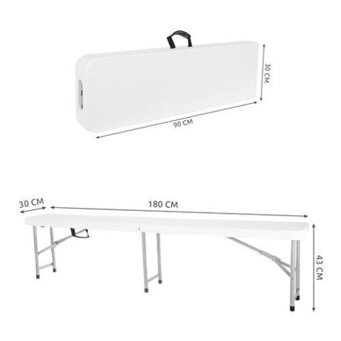 Ławka ogrodowa składana 180cm SO9995