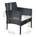 Meble ogrodowe technorattanowe M5606