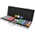 Poker - zestaw 500 żetonów w walizce HQ