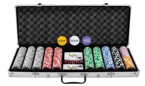 Poker - zestaw 500 żetonów w walizce HQ