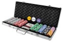 Poker - zestaw 500 żetonów w walizce HQ