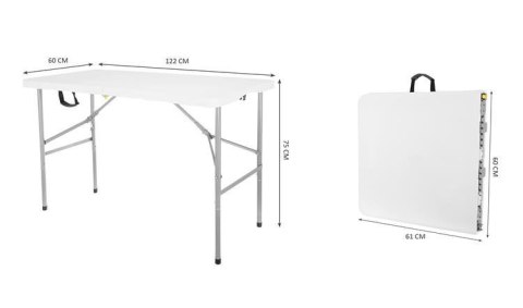 Stół ogrodowy składany 122cm SO9996