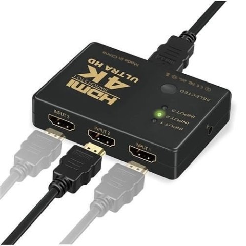 Switch HDMI 4K z pilotem