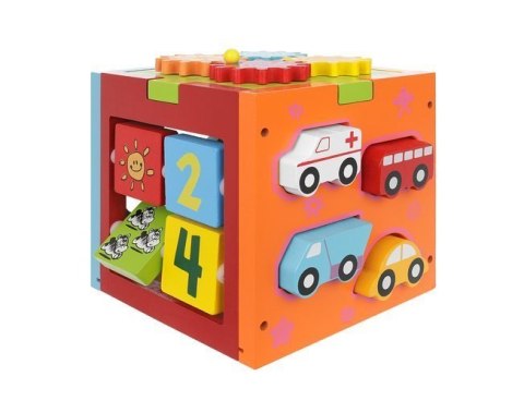 Kostka edukacyjna drewniana - sorter