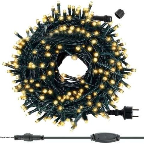 Lampki choinkowe 200 LED ciepły biały L11365