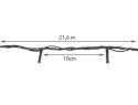 Lampki choinkowe 200 LED zimny biały L11366