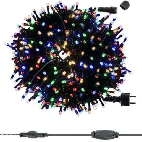 Lampki choinkowe 300 LED multicolor L11367