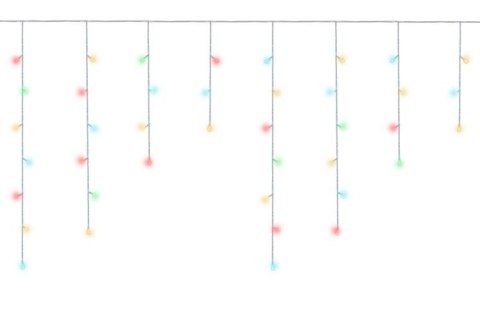 Lampki choinkowe - sople 500 LED multicolor