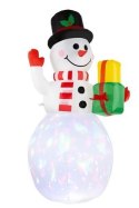 Bałwan dmuchany podświetlany LED - multicolor