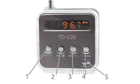 Głośnik bezprzewodowy mini z radiem GB12274