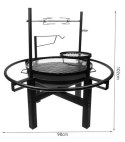Grill ogrodowy z rożnem 5w1