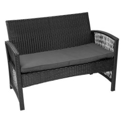 Meble ogrodowe technorattanowe M11962 - czarne