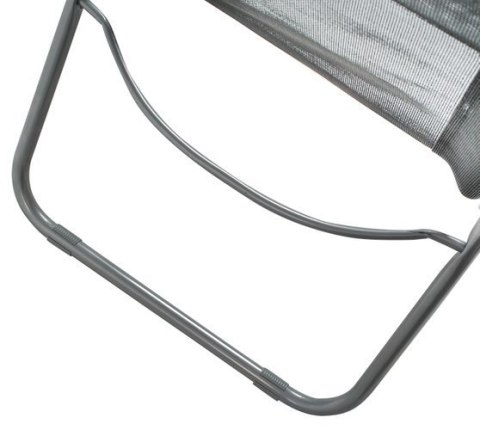 Leżak ogrodowy szary L12041
