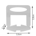 Zestaw do płytek - 500 klipsów + 100 klinów 2mm