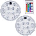 Lampka LED wodoodporna z pilotem - zestaw 2szt