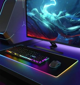 Podkładka pod mysz i klawiaturę gamingowa LED