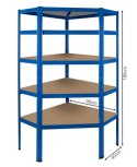 Regał magazynowy narożny 180x90x40x40x40cm