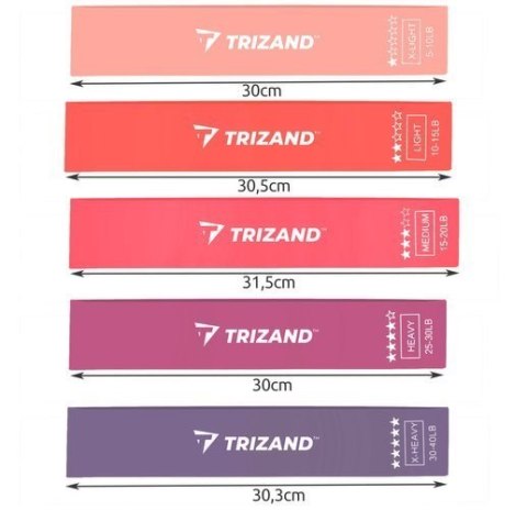 Zestaw gum do ćwiczeń - 5szt GC15647