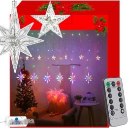 Kurtyna świetlna 138 LED na USB- multicolor