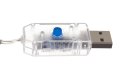 Kurtyna świetlna 300 LED na USB- zimny biały