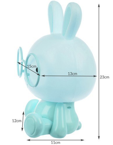Lampka nocna- królik niebieski 23cm