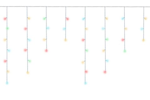 Lampki choinkowe - sople 500 LED multicolor 31V