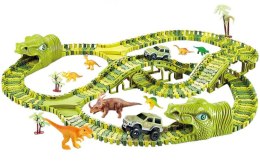 Tor wyścigowy - dinozaury - 240 elementów