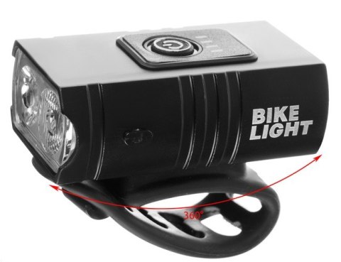 Lampka rowerowa 4T6 USB + tylne światło