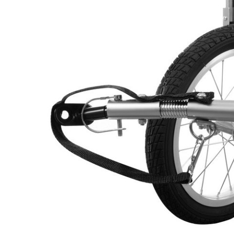 Przyczepka rowerowa amortyzowana 3w1 LED