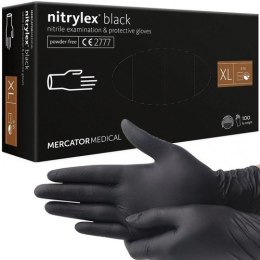 Rękawice nitrylowe 100szt. XL - czarne