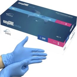 Rękawice nitrylowe 100szt. S - niebieskie