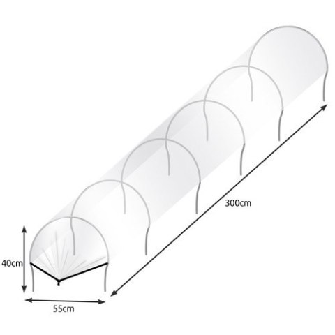Tunel ogrodniczy - szklarnia mini 3m