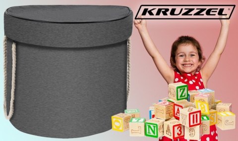 Kosz na zabawki/ klocki z matą Kruzzel 19556