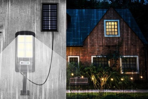 Lampa solarna 120 LED z panelem zewnętrznym Izoxis