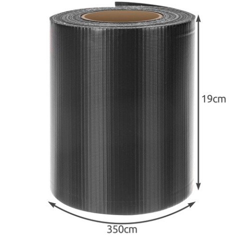 Taśma ogrodzeniowa 19cm x 35m - antracyt