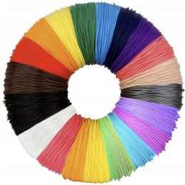 Filamenty PLA 3D- 20szt. x 5m Kruzzel 19872